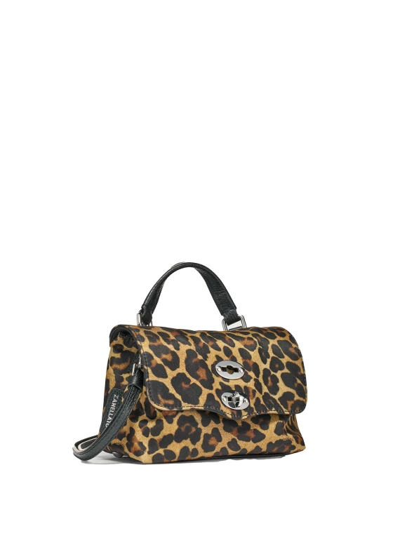 Borsa Postina Rimboccata Tokyo baby animalier in pelle