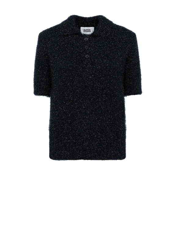 Polo mezza manica blu notte