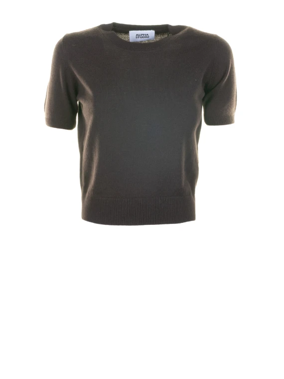 T-shirt donna girocollo testa di moro