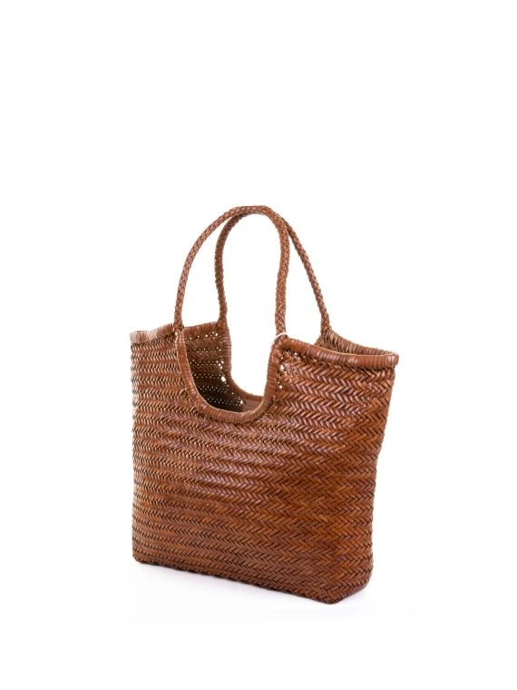 Woven Leather Shoulder Bag