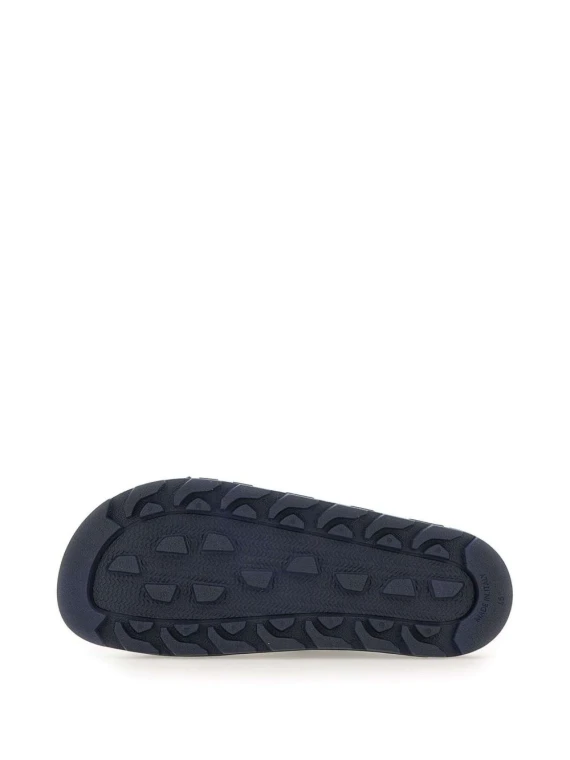 Sandalo blu navy logato uomo
