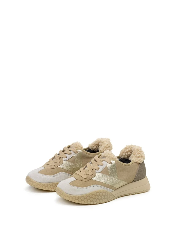 Sneakers donna noce e bronzo