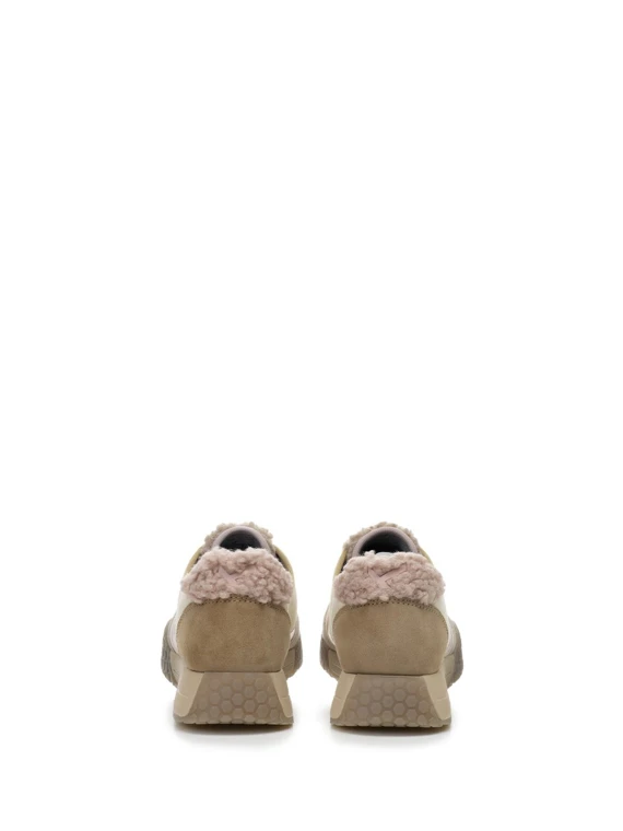 Sneakers donna rosa e nocciola