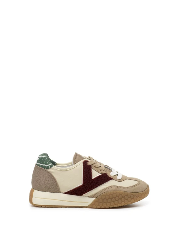 Sneakers donna noce e bordeaux