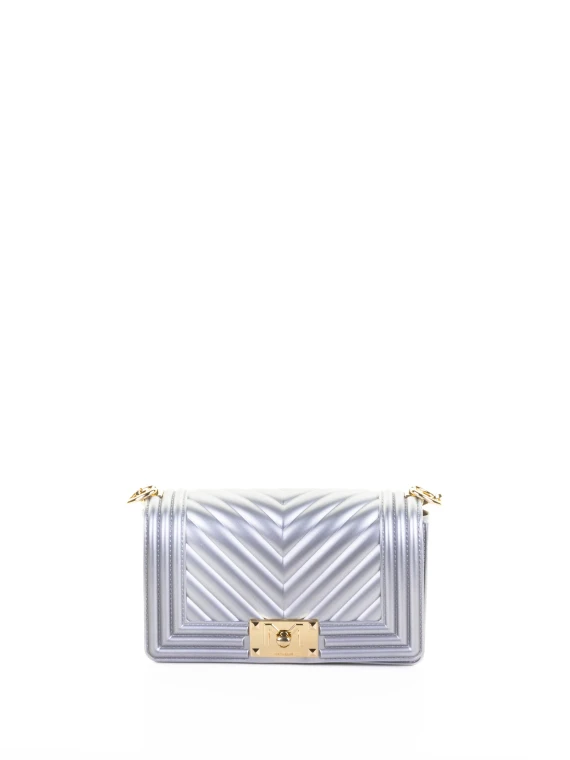 Borsa a tracolla silver in pelle
