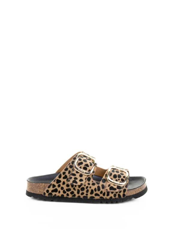 Ciabatta Noelle leopardato