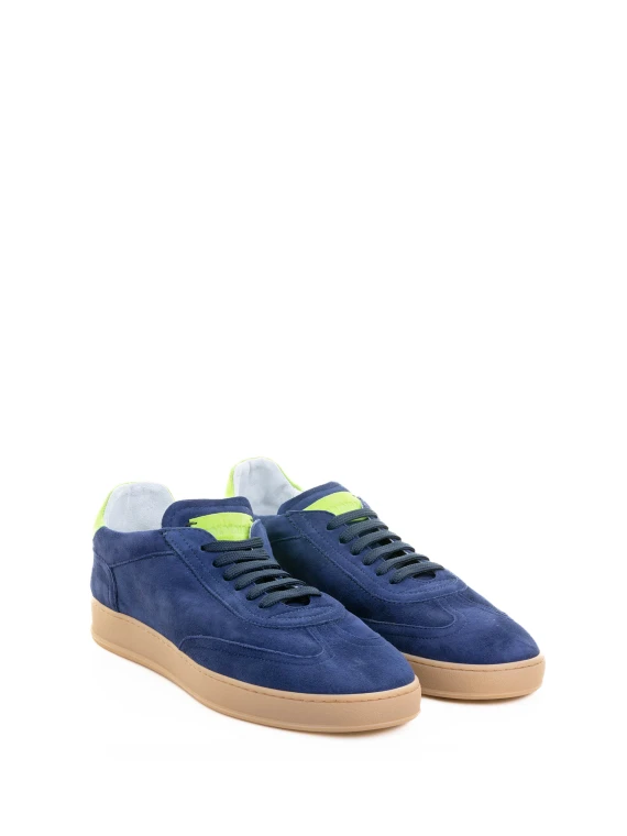 Men's Sneaker in Blue Suede
