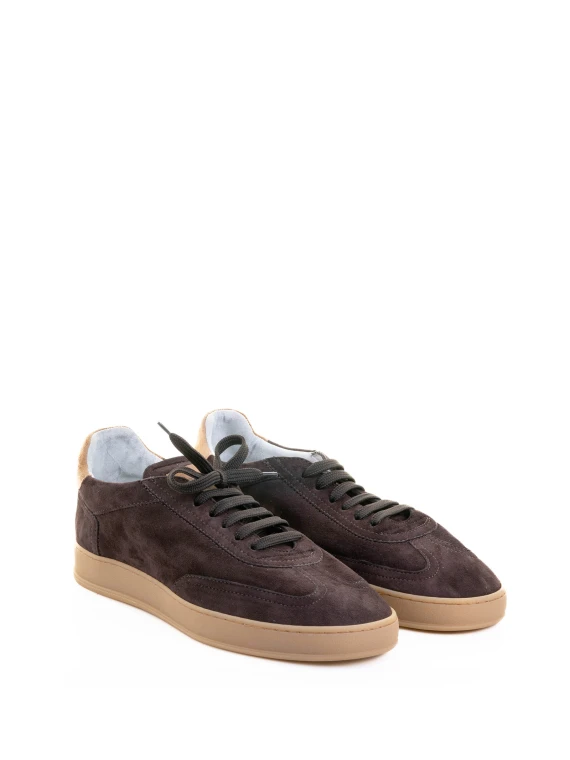 Men's Sneaker in Brown Suede