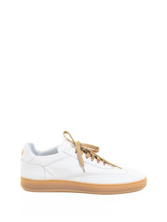 Sneaker uomo in suede bianca