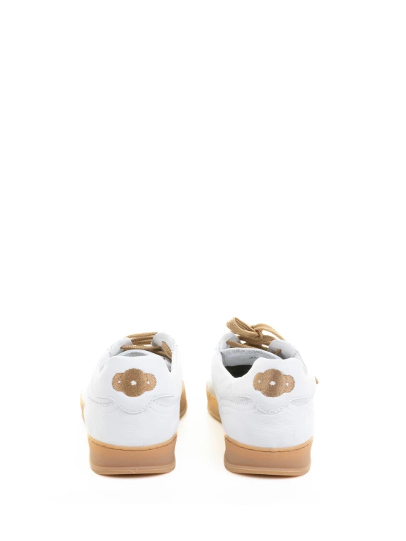 Men's Sneaker in White Suede