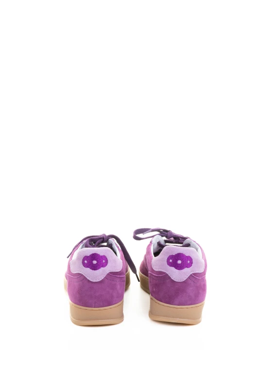 Women's Sneaker in cyclamen suede