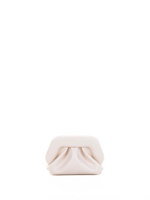 Pochette bianca vegan con tracolla