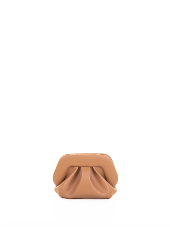 Pochette nocciola vegan con tracolla