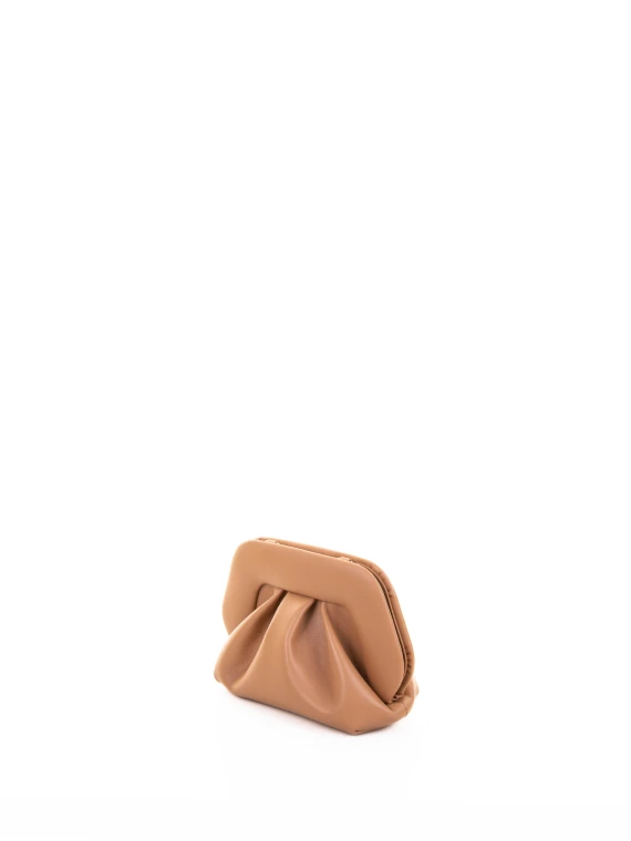Hazelnut Vegan Clutch with Shoulder Strap