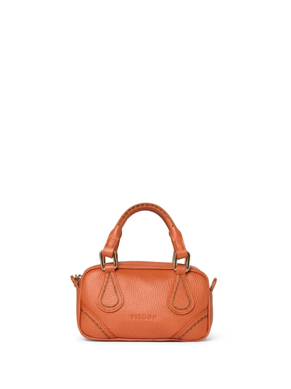 Borsa bauletto arancione in pelle