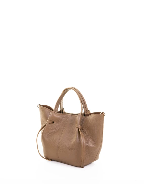 Brown Leather Shopping Bag