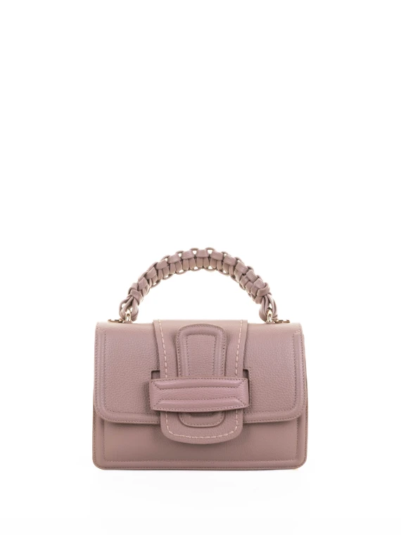 Borsa in pelle rosa antico
